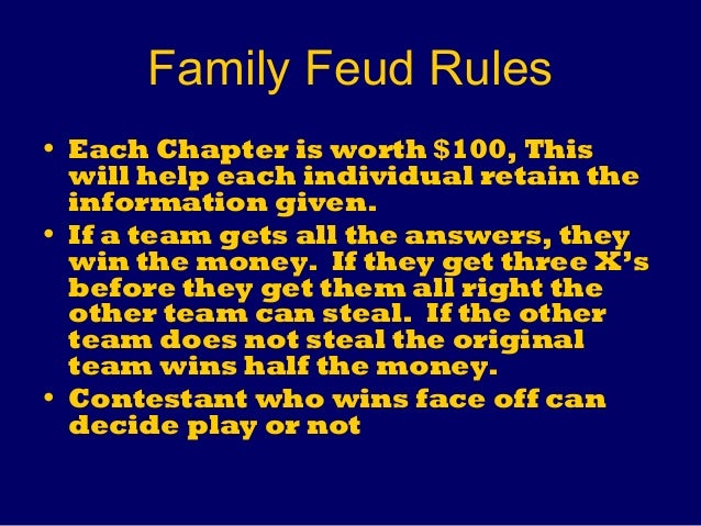 family feud presentation